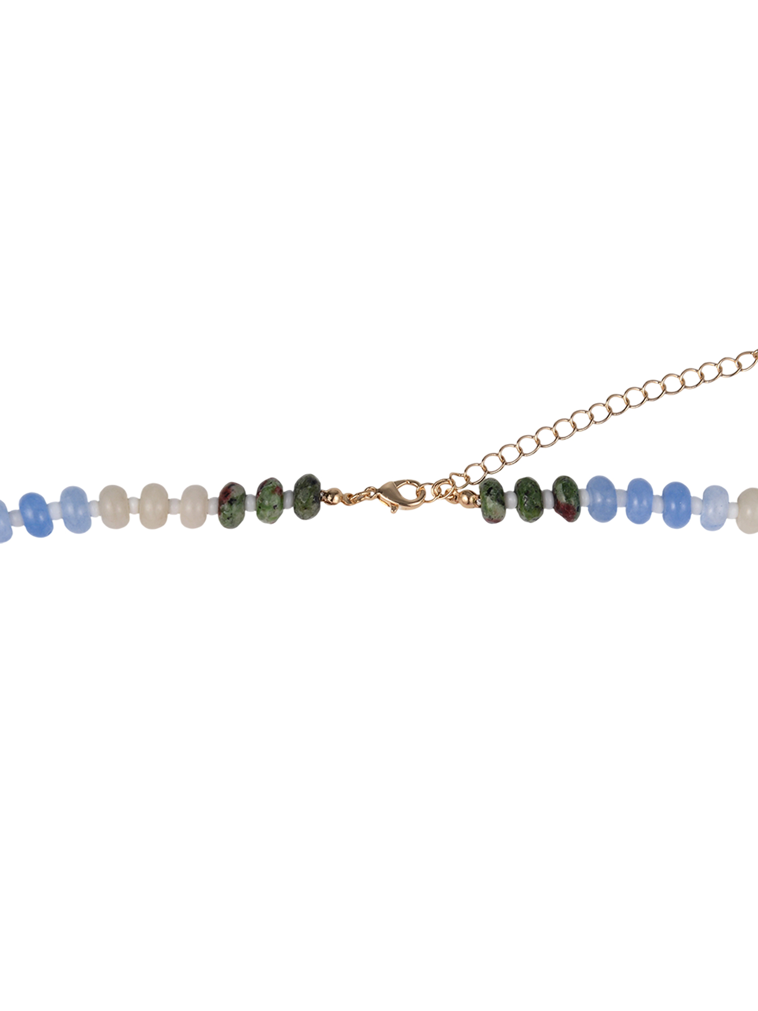 Time and Tru Goldtone Multicolored Bead Initial "H" Necklace