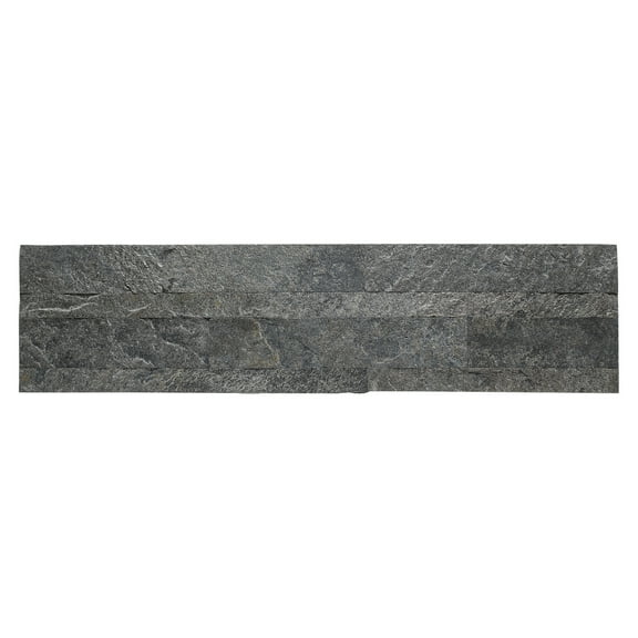 Aspect Peel and Stick Stone Overlay Kitchen Backsplash - Frosted Quartz (5.9" x 23.6" x 1/8" Panel - approx. 1 sq ft)
