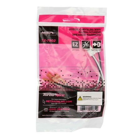 Mazda 1998-Up Chrysler/Dodge/Jeep/Hyundai 2004-Up Speaker Harness-pair