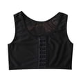 thumbnail image 1 of Sonducket Chaleco moldeador de senos, camiseta sin mangas estirable, ropa interior elástica, corsé reforzado con vendaje reforzado, ropa para Prendas para la parte del cuerpo Negro L, 1 of 6
