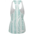 thumbnail image 2 of Summer Sacred Geometry Teal Stripes All Over Womens Work Out Tank Top Multi LG, 2 of 2