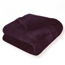 Vellux Plush Quilted Blanket, Queen, Purple