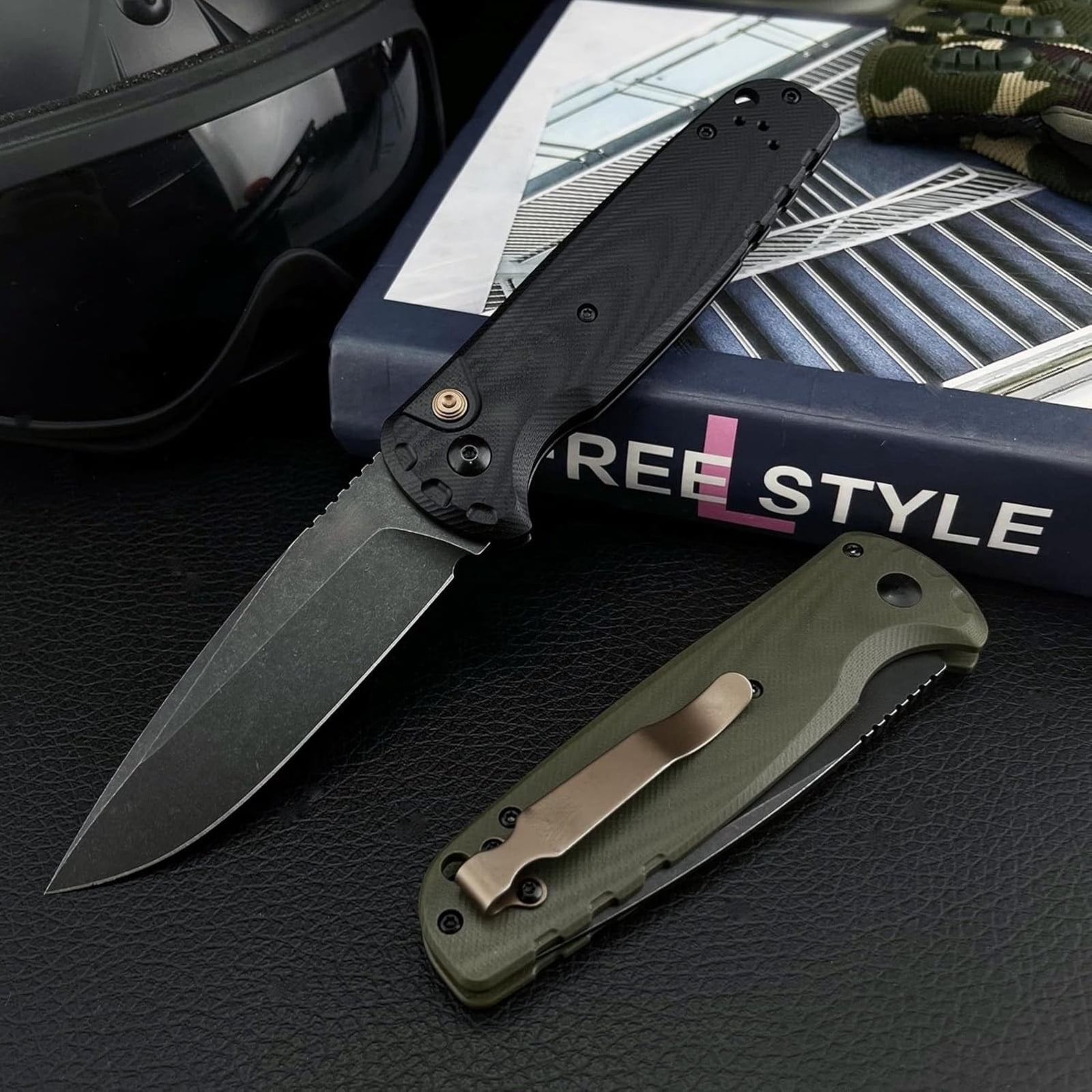 Folding Pocket Knife D2 Steel G10 Handle EDC Camping Tool