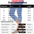thumbnail image 3 of AzureSilk Women's Casual -Color Diamond-studded Slim-fit Cropped Bottoming Pants, Size S-3XL, 3 of 4