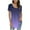 Purple, variant on Giftesty Women Printed Casual Round Neck Short Sleeve Loose T-Shirt Blouse Tops