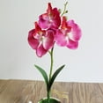 thumbnail image 4 of Purple Orchid Fake Flowers Fake Orchids Plastic Faux Orchid Plants Purple Phalaenopsis Orchids Arrangement Plants for Home Decor Indoor Table Decorations Party Decor, 4 of 8