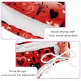 thumbnail image 3 of Valentine's Day Love Swimsuit Women Bikini Set with Detachable Sponge & Adjustable Strap, Two-Pack Ideal for Beach & Pool Parties, 3 of 6