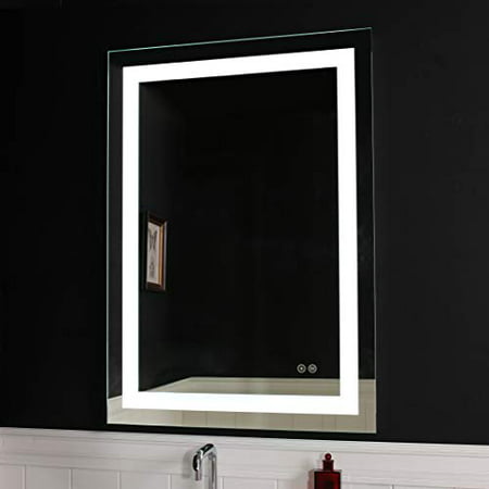 Jovol Led Lighted Bathroom Mirror Wall, Install Lighted Bathroom Mirror