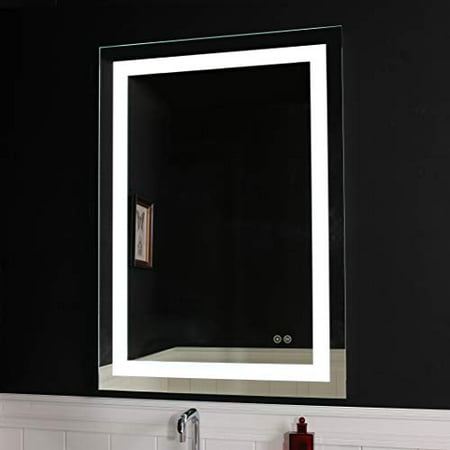Jovol Led Lighted Bathroom Mirror Wall Mounted Vanity With Defogger And Dimmable Touch Switch 6500k High Lumen Make Up Vertical Horizontal Installation Atto 28 X36 Canada Jovol Led Lighted Bathroom Mirror Wall, Install Lighted Bathroom Mirror
