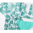 thumbnail image 6 of TOWED22 Girls Bikini Swimsuits Set for Girls 3 Piece Skirt Bathing Suits Swim Dress Hawaiian Beach Swimwear 3-16 Years(Green,7-8 Y), 6 of 7