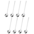 thumbnail image 1 of Unique Bargains 8Pack 5' Stainless Steel Espresso Spoons Mini Coffee Spoon Teaspoon, Silver, 1 of 4