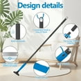 thumbnail image 3 of Auckpure Floor Scraper Heavy Duty, 4" Wide Razor Blade Scraper Tool with 45.7" Long Handle, 10PCS Extra Metal Blades, Scraper for Cleaning Glass Wall Gum Paint Tile Glue Linoleum Sturdy Durable, 3 of 5