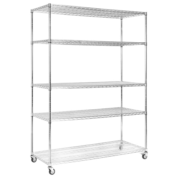 golytefs 5 Tier 7500lbs Capacity Metal Nsf Shelf 1518x609x2000mm Storage Unit Organizer