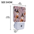 thumbnail image 4 of Fox with Witch Hat Purple Jungle Halloween LED Night Light Sensor Lamp Plug-in Adjustable Brightness 2 Pack, 4 of 7