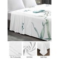 thumbnail image 6 of Coastal Jellyfish California King Size Flat Sheet, Wrinkleproof & Fadeproof Cooling Flat Bed Sheet Only, Ocean Nautical Starfish Coral Seaweed Breathable Soft Bedding Top Sheets 108 x 98 Inches, 6 of 8