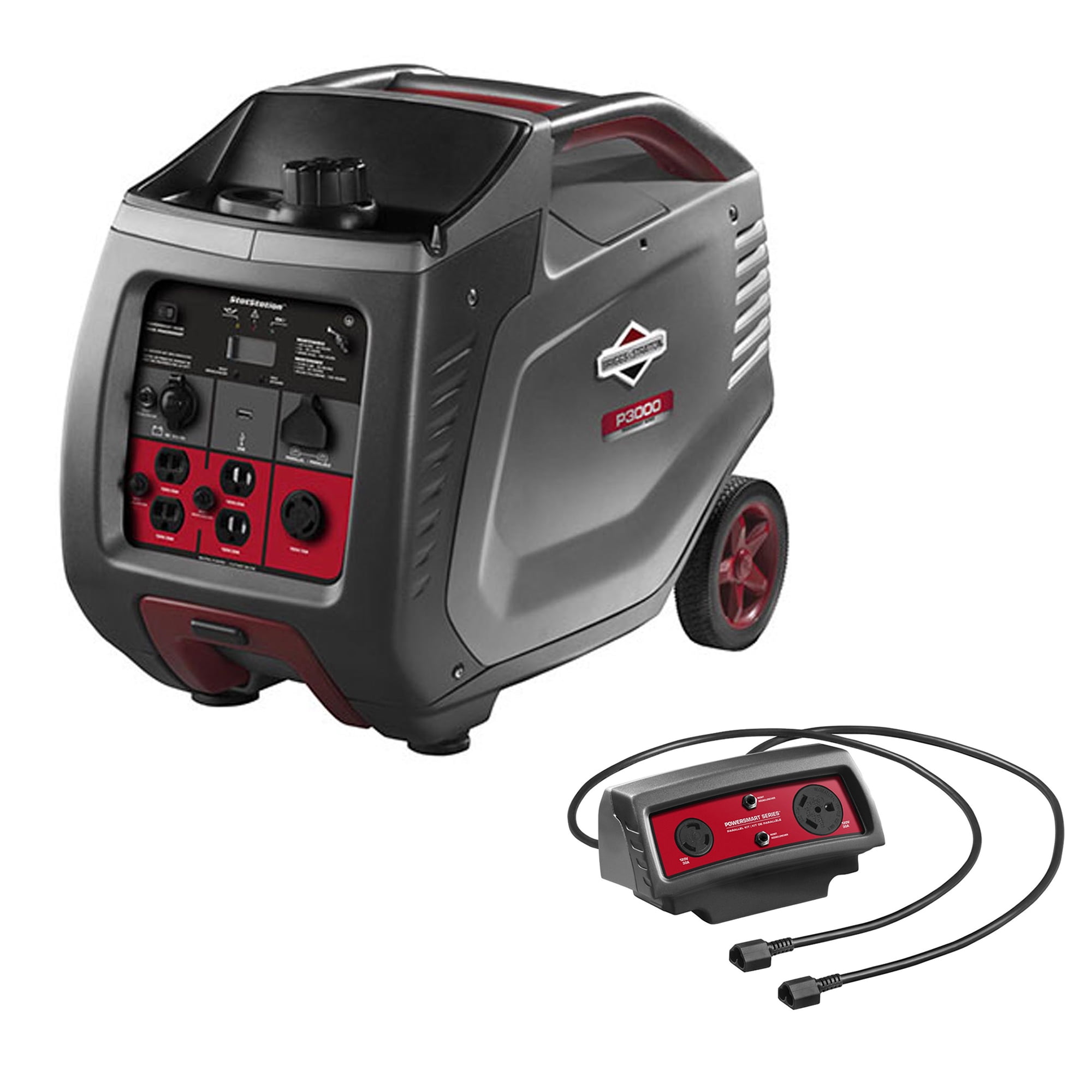 Briggs & Stratton P3000 Portable Inverter Generator w/ Parallel Cable