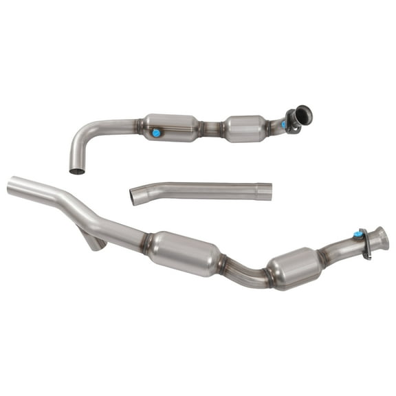 KOJEM Both Sides Catalytic Converter Compatible with 2000-2004 Ford Expedition F-150 Heritage 4.6L V8 RWD Silvery 409 Stainless Steel Left & Right