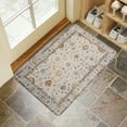 thumbnail image 4 of Bohemian Light Blue Carpet Pattern Linen National Design Farmhouse Door Mat 30 X 17 Inch Welcome Doormat Indoor Outdoor Entrance Floor Mat Non Slip Spring Summer Decor Rubber Mats, 4 of 6