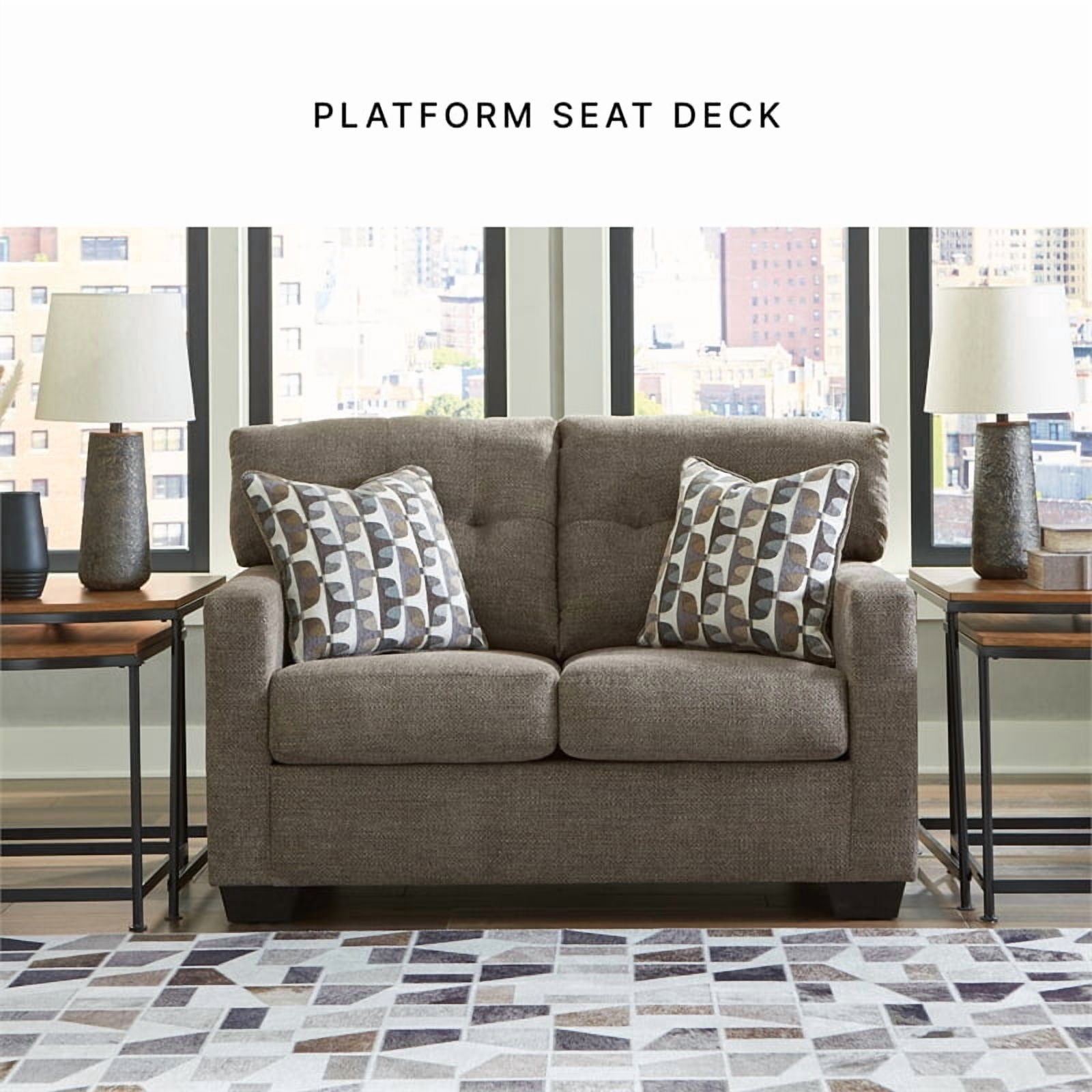 Signature Design by Ashley Mahoney Chocolate Loveseat