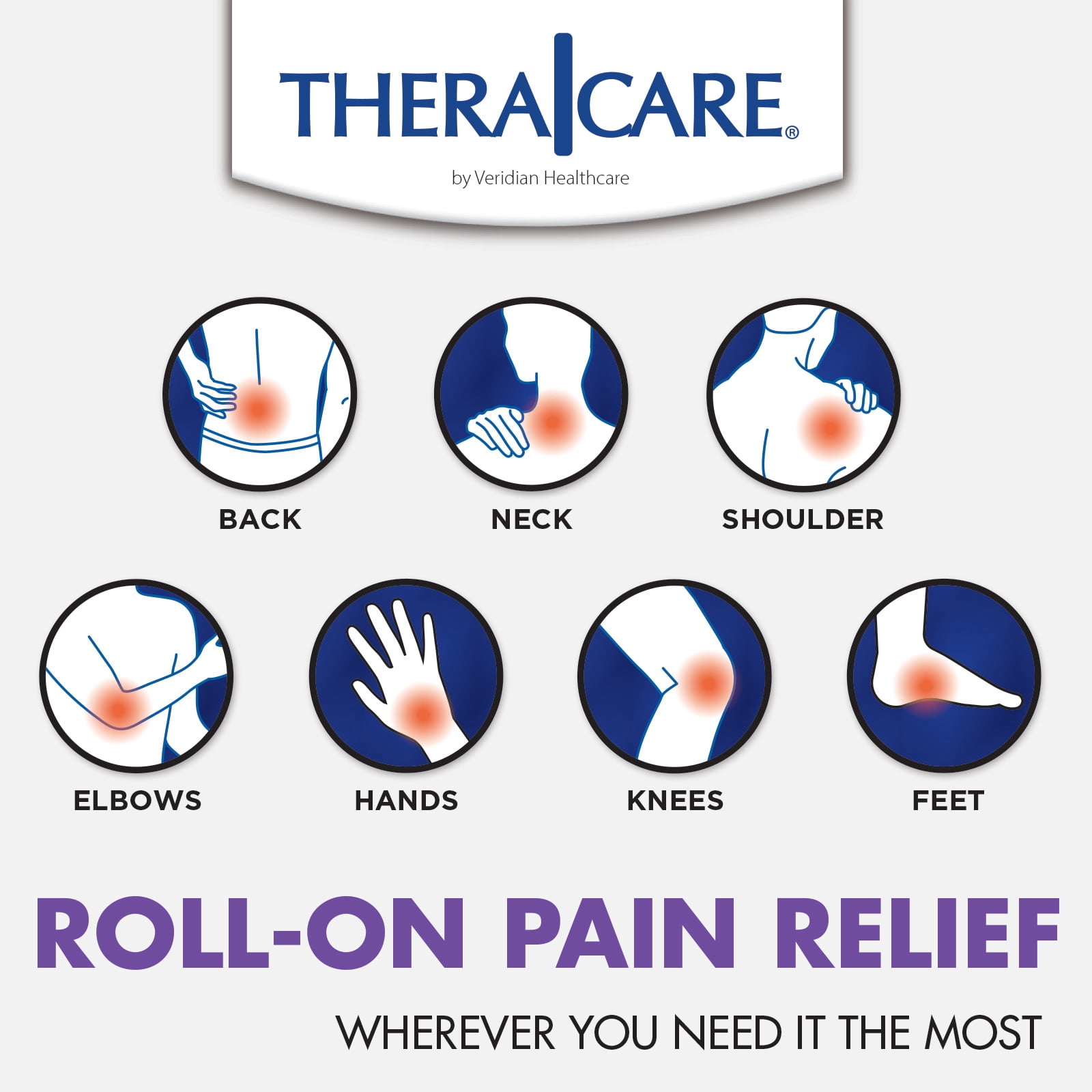 TheraCare 4 % Lidocaine Roll-On | Soothing Lavender Scent | OTC Strength | Pain Relief Liquid | 2.5 oz. 73 mL | Topical Anesthetic