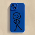 thumbnail image 3 of Funda de teléfono de dibujos animados Matchman para iPhone 11, 12, 13, 14, 15 Pro Max, XR, XS, X, 7, 8 Plus, SE 2020, a prueba de golpes, cubierta de silicona TPU suave mate, 3 of 5