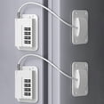 thumbnail image 1 of Paket med självhäftande kylkylskåpslås för vuxna, vitt, kombinationslås, säkerhetslås för kyl, för barn, elektrisk minikylskåp, dörr - perfekt, 1 of 5