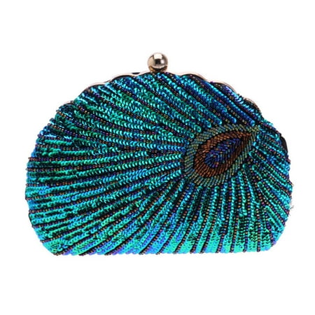

1pc Beaded and Sequins Evening Bag Women Hand Bag Elegant Hand Bag for Party