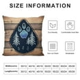 thumbnail image 6 of PIKWEEK  Pillow Covers Dog Paw Printed with Rustic Wood Grain Decorative Throw Pillow Cases for Home Sofa Decor 2pc, 6 of 6