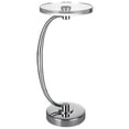 thumbnail image 4 of Uttermost Waveney Iron Metal and Crystal Drink Table in Polished Nickel, 4 of 5