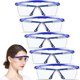 thumbnail image 1 of Gafas de seguridad HANCHS, 5 unidades, ajustables, de visión amplia, azules, 1 of 9