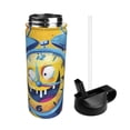 thumbnail image 2 of Uemuo Funny Alarm Clock Illustration Print 18oz Sports Insulated Kettle, Water Bottle, Outdoor Sports Bottle, Insulated Hydration Bottle with Handle & Flip Straw, 2 of 8