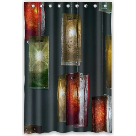 

MOHome Chandelier Shower Curtain Waterproof Polyester Fabric Shower Curtain Size 48x72 inches