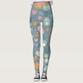 thumbnail image 2 of Pantalon Imprimé de Festival de Résurrection de Pâques Personnalisé pour Femmes Collants Personnalisés Course Pilates Collants Longs, 2 of 5