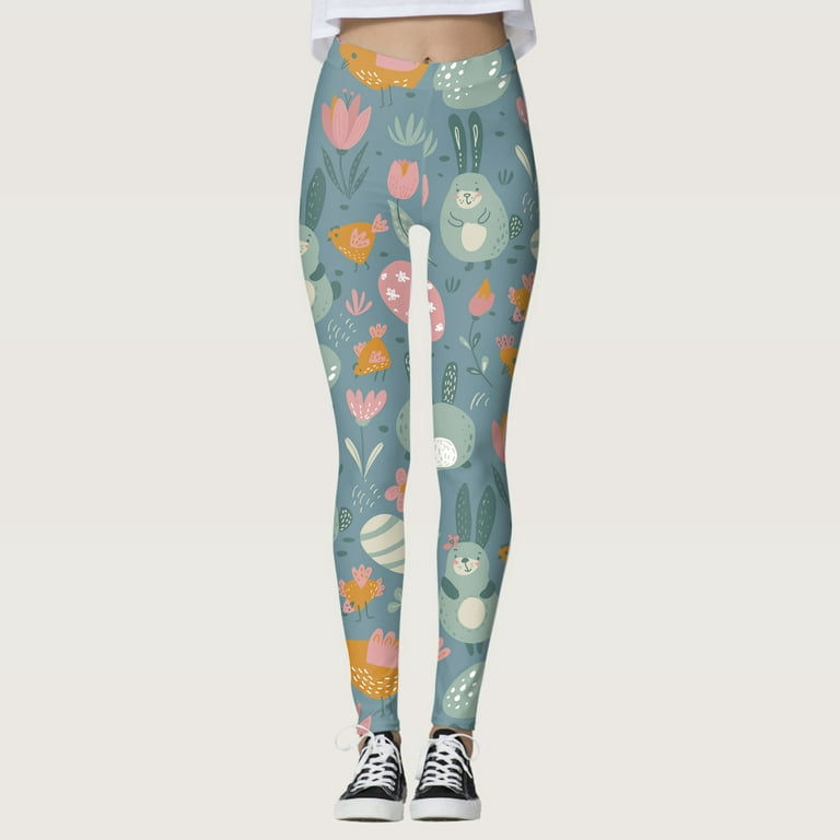 Women Yoga Leggings Women's Easter Festival Printed Trousers Tights Running  Pilates Long Tights Sports Casual Clothes For Woman 