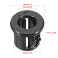thumbnail image 3 of 50pcs 10mm Mounted Dia Snap in Cable Hose Bushing Grommet Protector Black, 3 of 4