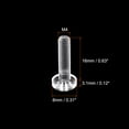 thumbnail image 2 of Unique Bargains M4x16mm Plastic Phillips Bolts PC Pan Head Machine Screws Transparent 50 Pack, 2 of 5