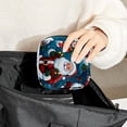 thumbnail image 6 of Santa Claus Small Bag Period Bag Zipper Pouch Canvas Pouch with Zipper 4.7x6.6x6.6 in, Oxford Cloth Menstrual Pad Storage Bag, 6 of 6