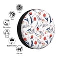 thumbnail image 4 of Fotbe Tulips Flowers Funda de Llanta de Repuesto con Estampado, Engrosada, Ajuste Universal para Jeep, Remolque, RV, SUV, Camión-16 inch, 4 of 6