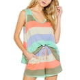 thumbnail image 2 of Conjunto de pijama de 2 uds Jumpingount a rayas para mujer Color oscuro 3XL, 2 of 6