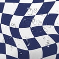thumbnail image 6 of White Navy Blue Modern Checkered Shower Curtains for Bathroom Decor, Boho Minimal Abstract Aesthetic Shower Curtain, Cute Retro Checkerboard Groovy Teen Girls Bathroom Accessories with Hooks, 72X72in, 6 of 6