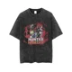 thumbnail image 3 of Killua Zoldyck-camisetas de algodón para hombre, ropa de calle Vintage lavada, camiseta de Anime, Manga corta, Harajuku, troupé Phantom, Tops, 3 of 5