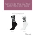 thumbnail image 2 of MeMoi Women's Do What You Want Cotton Blend Crew Socks - Mens - Male, 2 of 7