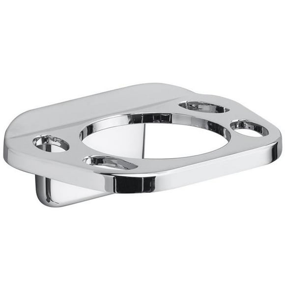 Die Cast Zinc Toothbrush & Tumbler Holder - Chrome