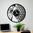 thumbnail image 4 of Handmadetneonsign Golf Wall Clock Unique, Year Date Round Wall Clock, Text Oversize Wall Clock 59586, 4 of 5