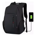 thumbnail image 1 of Mochila urbana Genérica QIQI-FXW001 YPM1109 color negro diseño lisa 25L, 1 of 8