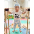 thumbnail image 6 of BemeyourBBs Newborn Baby Boy Girl Baseball Outfit Summer Clothes Letters Baseball Print Short Sleeve Romper Tops with Long Pants Set Hat 3Pcs Spring Summer Fall Clothes, 6 of 9