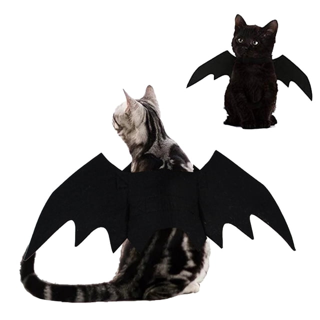 Fiudx Disfraz de Halloween para Mascota, Diseño de Araña de Material Suave, Cómodo para Perros Pequeños, Aspecto Único de Alas de Murciélago, Disfraz de Fiesta de Halloween, Tallas S/M/L, 1 Prenda co