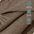 thumbnail image 3 of Bare Home Down Alternative Comforter Set - 3-Pieces - All Seasons - King, Heather Taupe, 3 of 6