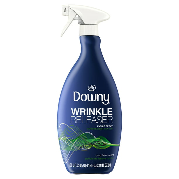 Downy Wrinkle Releaser Fabric Refresher, Crisp Linen Scent, 33.8 Fl Oz