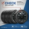 thumbnail image 4 of Alpena 16" Action Wheel Covers, Black, set of 4, 4 of 9